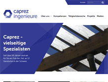 Tablet Screenshot of caprez-ing.ch